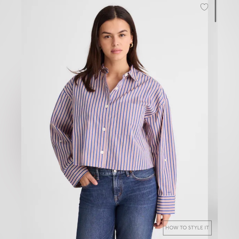 Striped Button-Up 👚 - Picture 2 of 5